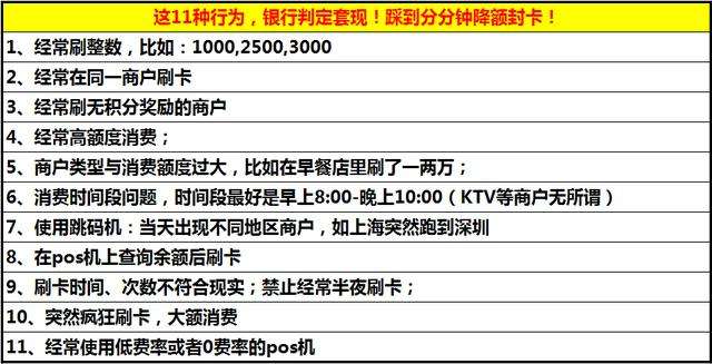 有以下幾點(diǎn)朕兆，證明你的信用卡即將被告風(fēng)控